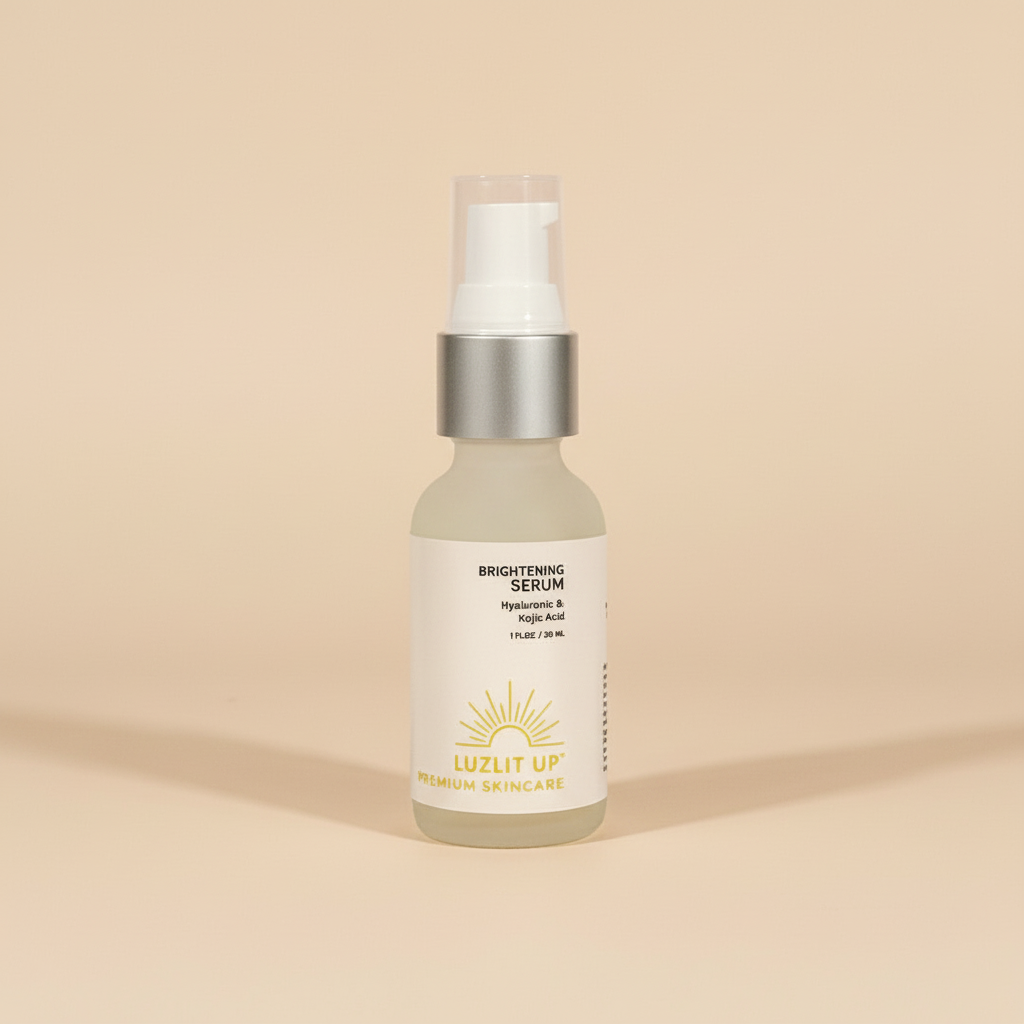 Luzlit Up Brightening Serum - Hyaluronic & Kojic Acid for Dark Spots & Hyperpigmentation (1oz)