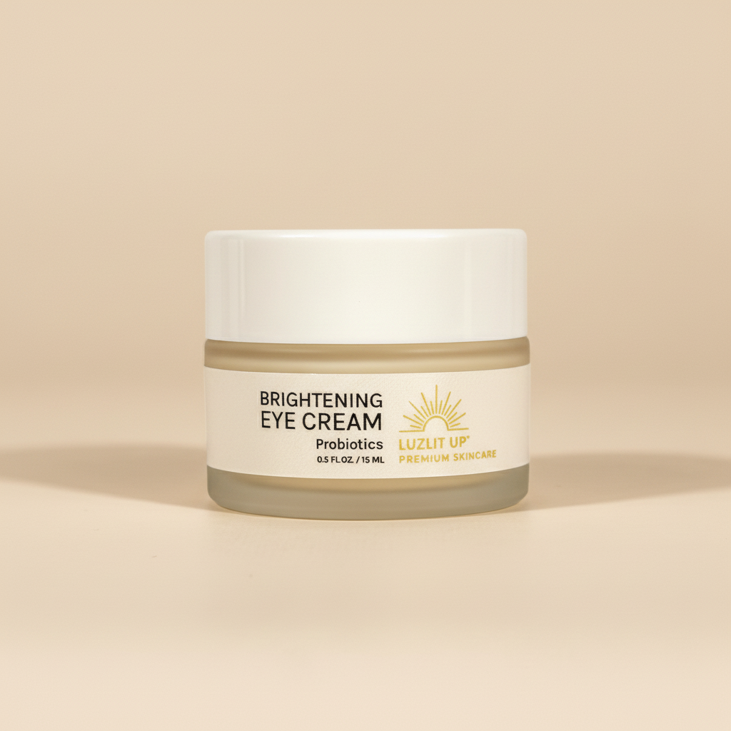 Luzlit Up Dark Circle Eye Cream - Probiotic Treatment for Puffiness and Brightening (0.5oz)